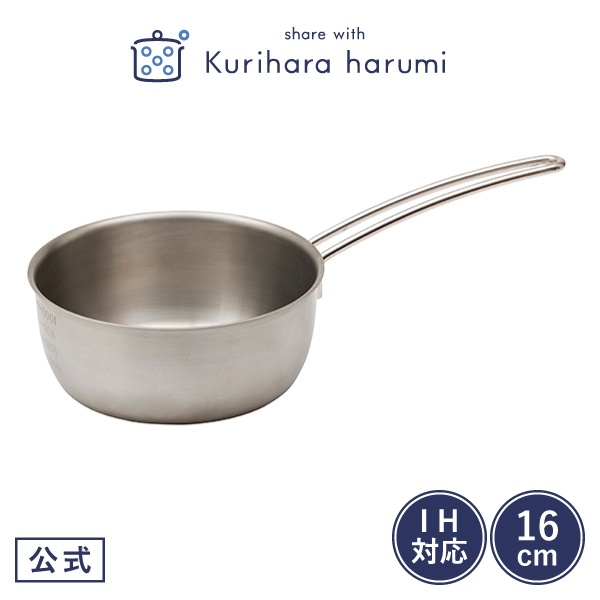 栗原はるみ IH対応 アルミクラッド 雪平鍋16cm HCXX1304-99F1の商品画像