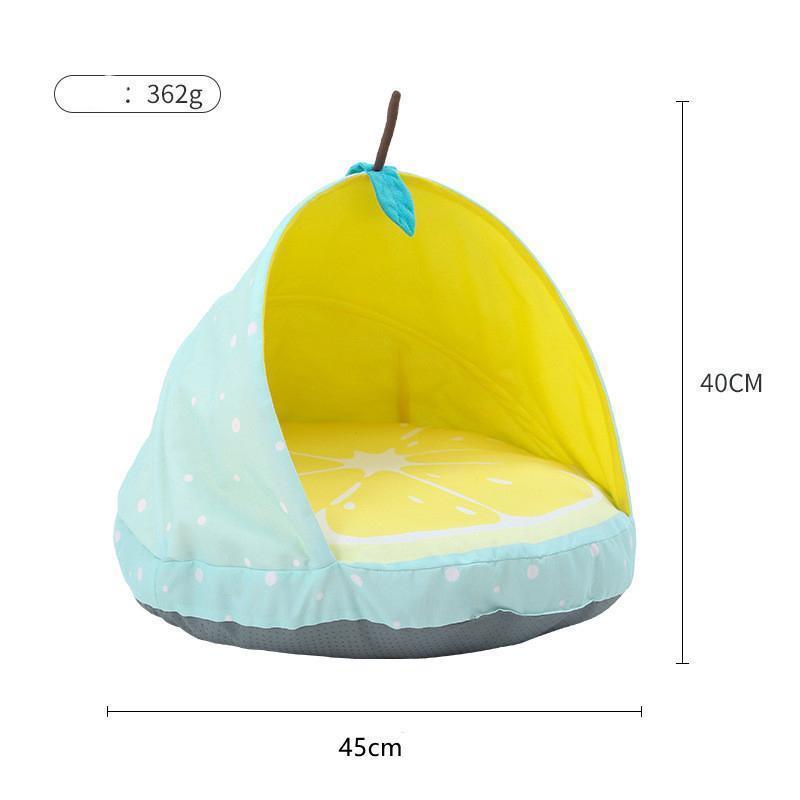 i Lee summer. new work fruit cat tent folding cat small shop watermelon ventilation . dog bed small size kennel 