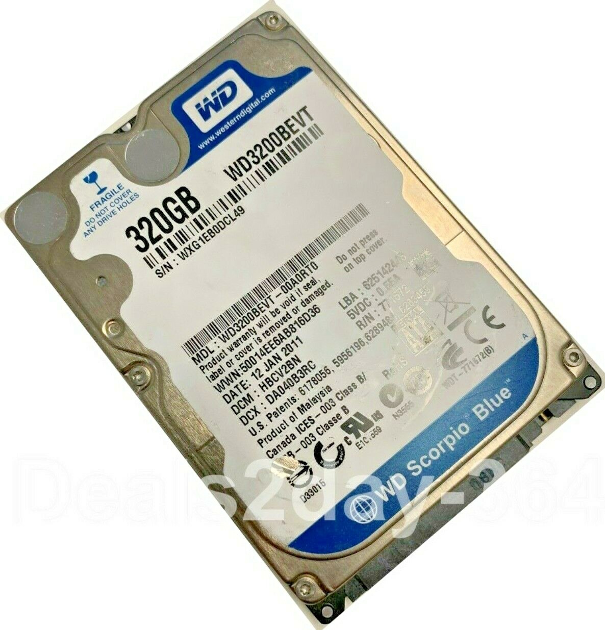 内蔵型ハードディスクドライブ Western Digital WD3200BEVT 2.5 HDD 320GB Amazon | wd3200bevt-75zct2、DCM hactjabb、Western Digital