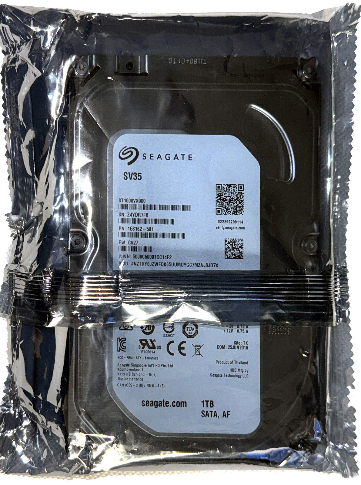 状態 】Seagate シーゲート SV35 ST1000VX000 3 5インチ HDD 1TB（24