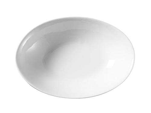 西田 白磁楕円皿 パスタ・カレー皿 （22×15cm） 食器皿の商品画像