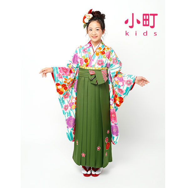  купон использование .5%OFF ( в аренду ) hakama ученик начальной школы церемония окончания комплект девочка Junior маленький блок Kids (5.6 день )