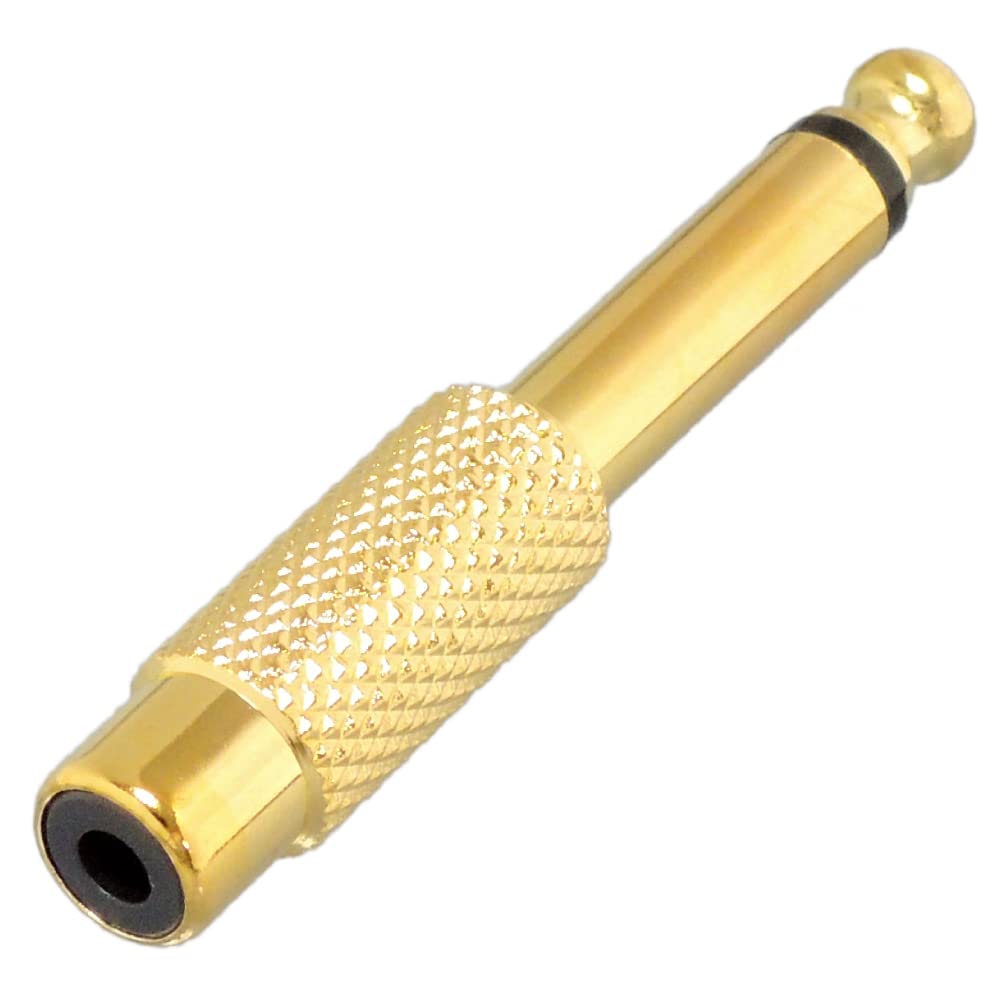 KAUMO RCA женский 6.3mm монофонический штекер переходник four n штекер золотой ...