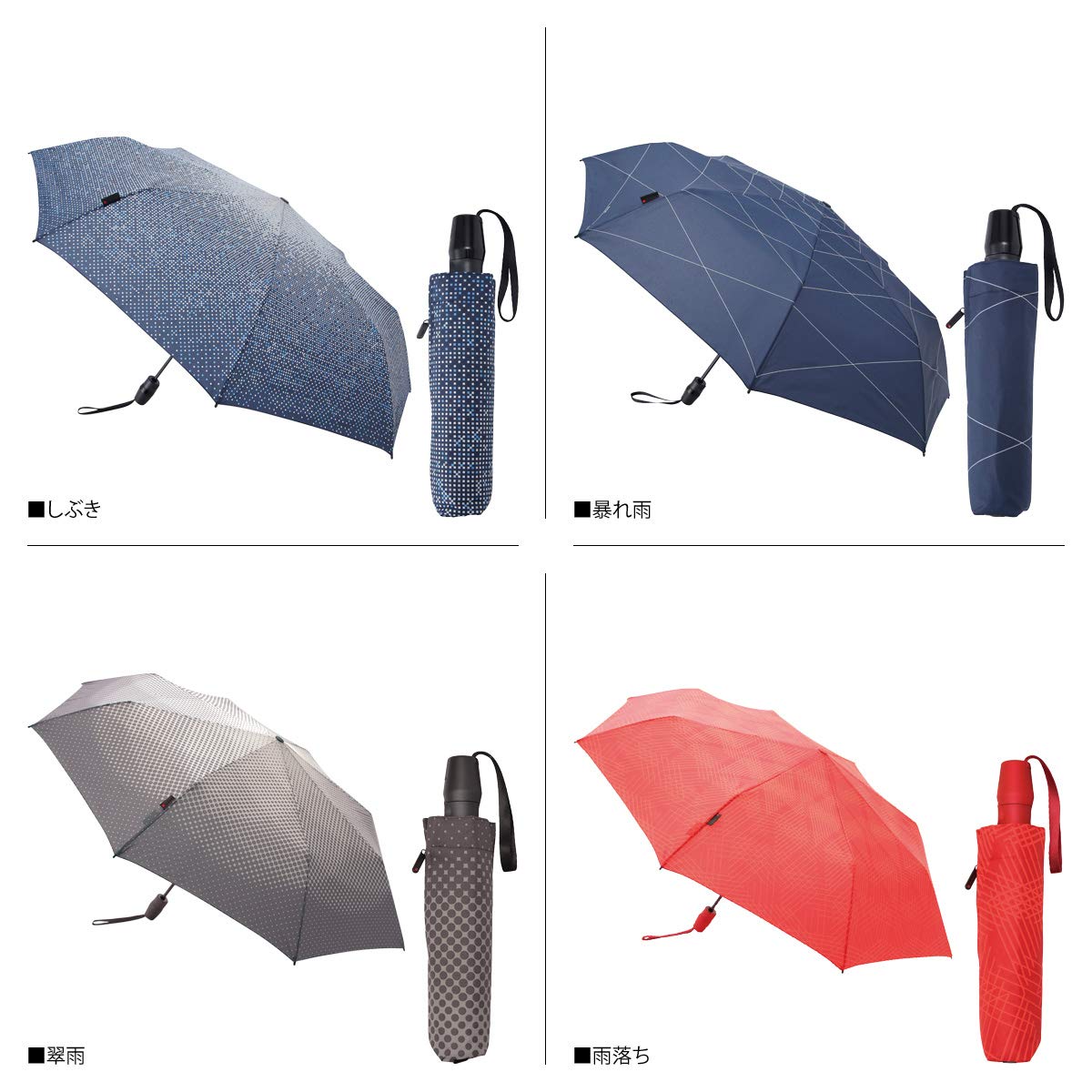 Knirpskni Lupus T.220 folding umbrella folding umbrella light weight compact KNTL220. fog 
