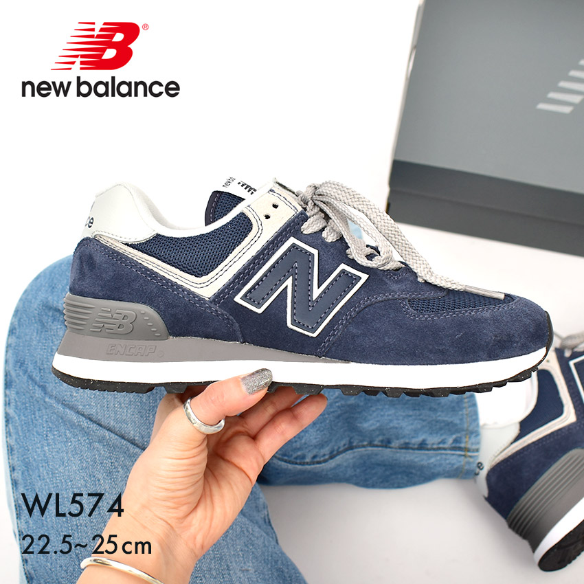 SALE бесплатная доставка New balance спортивные туфли женский WL574 NEW BALANCE WL574EVN темно-синий темно-синий low cut бренд casual Logo 