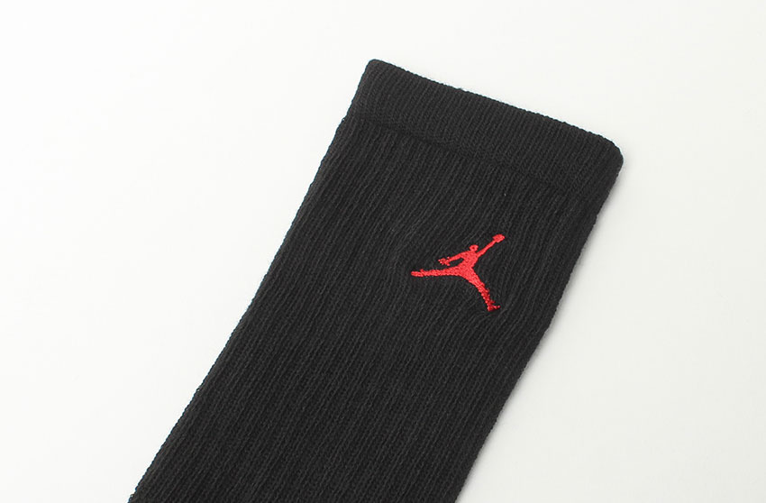  Nike socks Kids Junior child Jordan Jump man Crew 3PK NIKE WJ0010 black black red red 3 pairs set Crew height Christmas present 