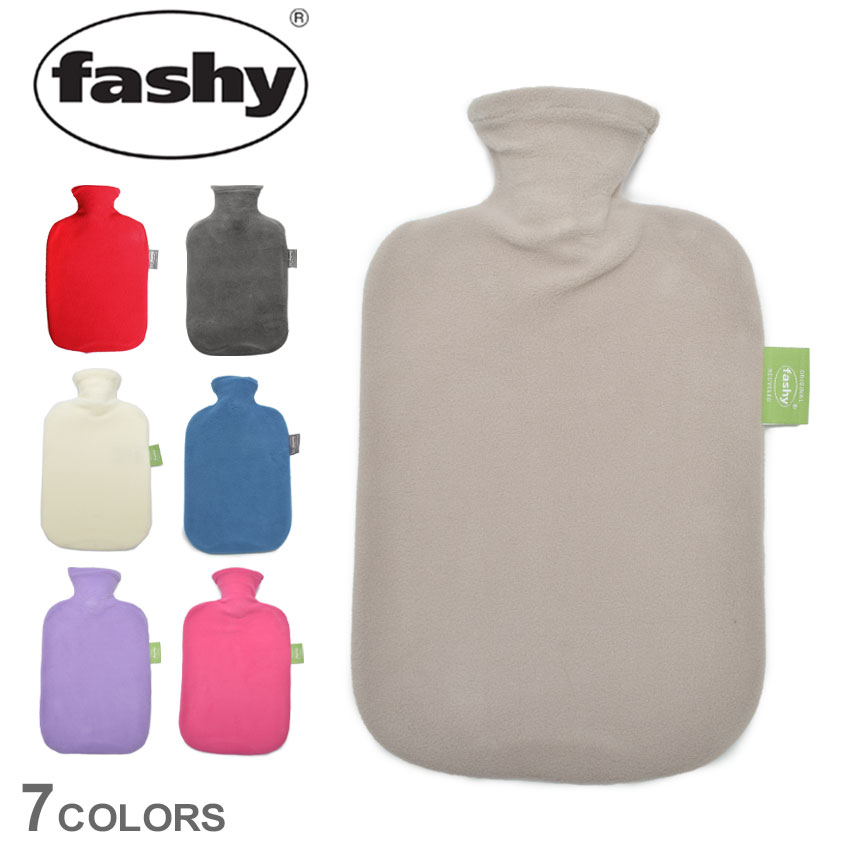 fasi- hot-water bottle fleece hot-water bottle FASHY 67405 6530 white beige standard cover present gift Kids winter 