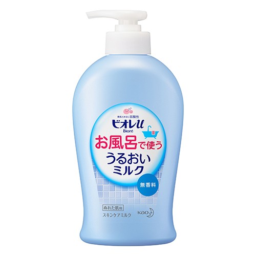 Kao ビオレu お風呂で使う うるおいミルク 無香料 300ml（本体）×1 Biore ビオレu ボディローションの商品画像