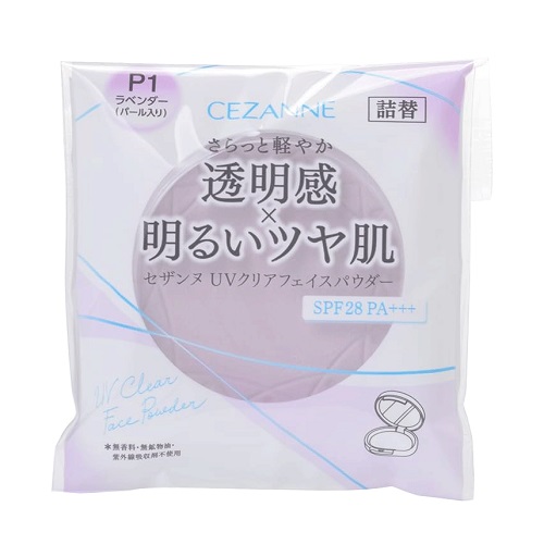 CEZANNE セザンヌ UVクリアフェイスパウダー 10g 詰替（P1 ラベンダー