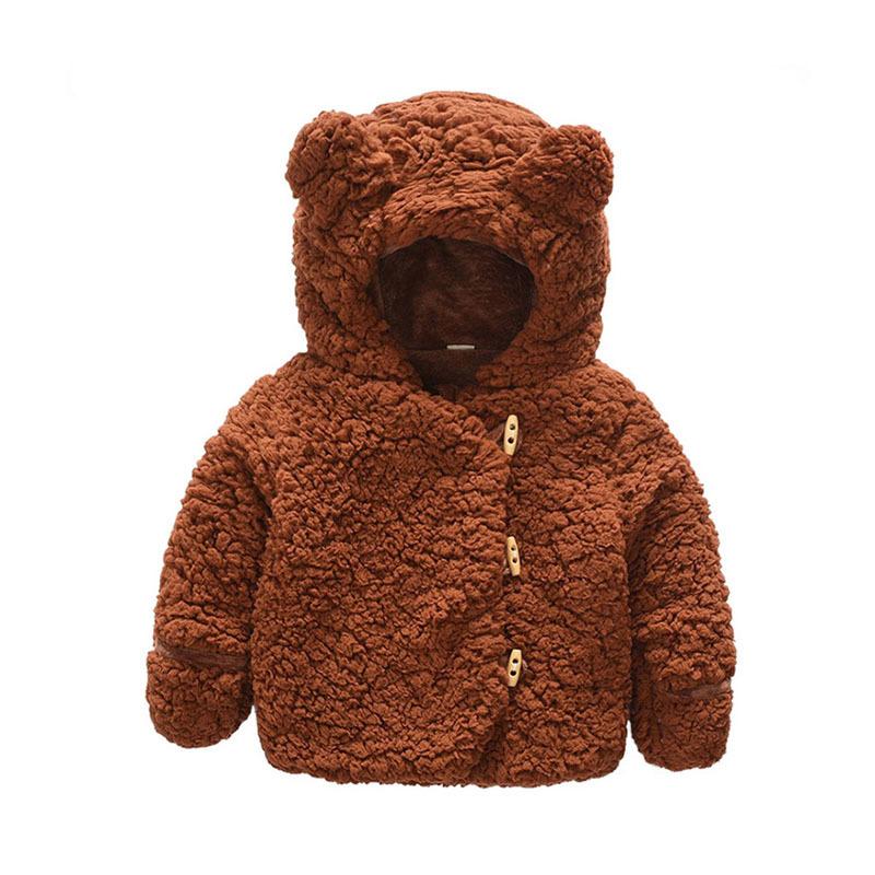  жакет Kids baby внешний Parker tops длинный рукав нежный костюм мульт-героя пальто с капюшоном .mo Como ko обратная сторона ворсистый зима одежда младенец ребенок одежда осень-зима посещение детского сада посещение школы 