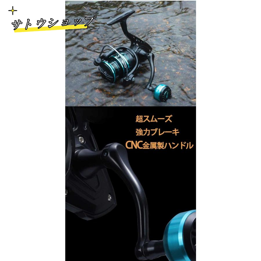  new model spinning reel 1000 number 2000 3000 number 5000 number 6000 number 7000 number light weight fresh water fishing sea fishing gear ratio 5.2:1 maximum drag force 10KG durability CNC made of metal steering wheel knob throwing fishing 