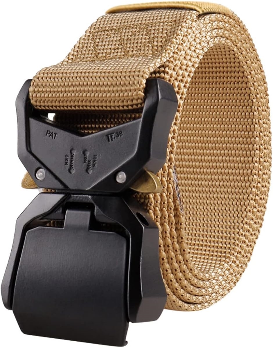  Tacty karu belt airsoft military one touch belt work for belt tool holster light weight ( khaki, Free Size)