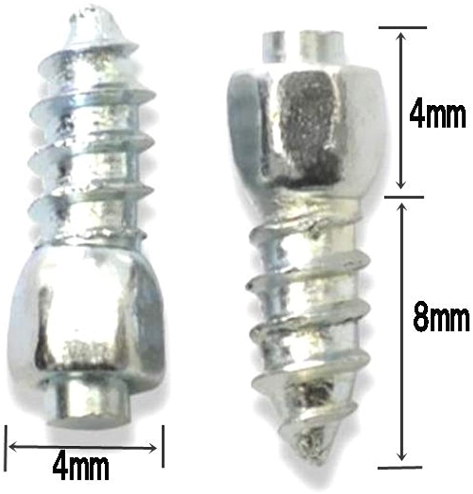 滑り止め スパイクビス 靴 靴底 感謝価格 本入り 長さ8ｍｍ アイスバーン ビス本