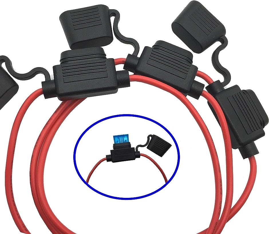  for automobile flat type fuse holder code attaching waterproof type 3 piece set 