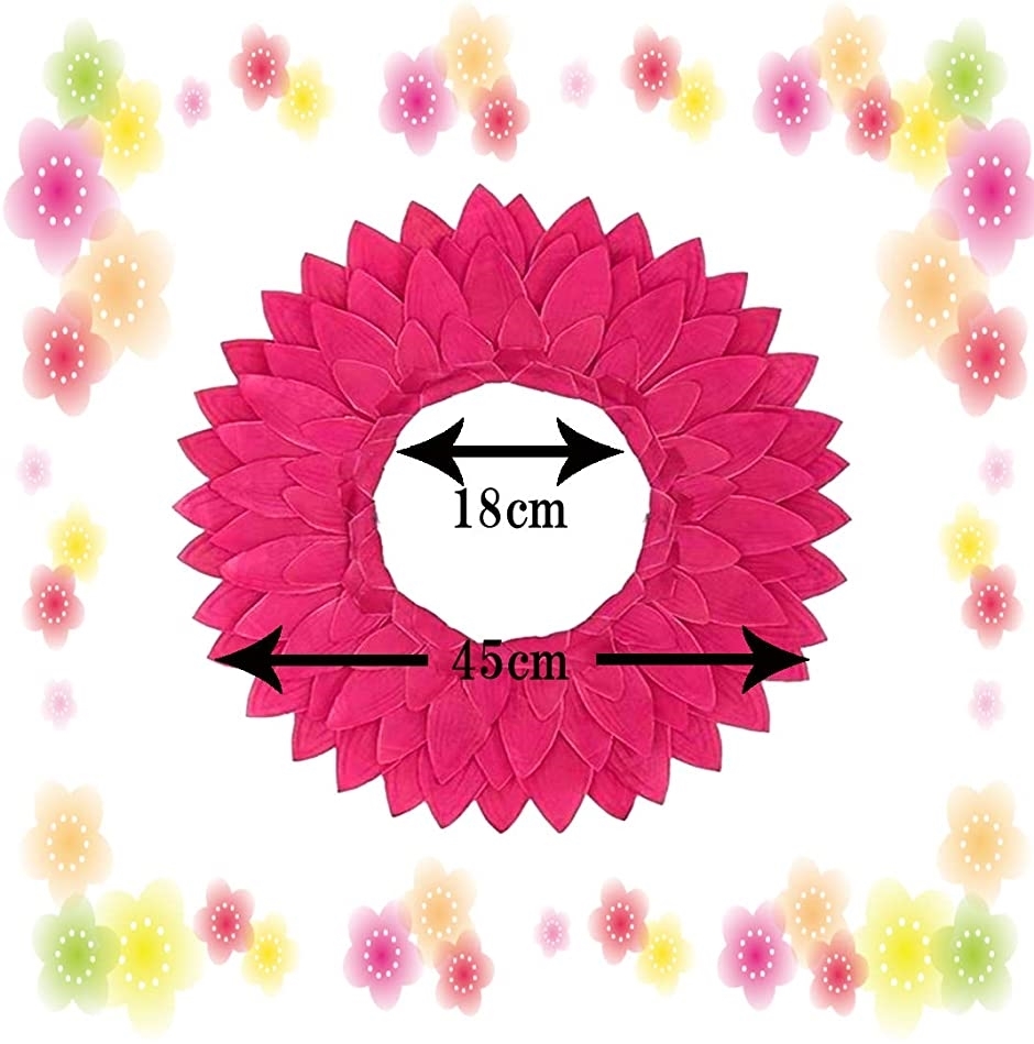 ひまわり かぶりもの ピンクフラワー ハット かぶり物 コスプレ 花 コスチューム ピンク６枚 正式的