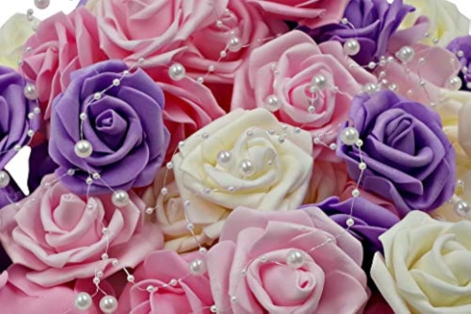  artificial flower flower part rose pearl shower set wedding party equipment ornament ( Princess )