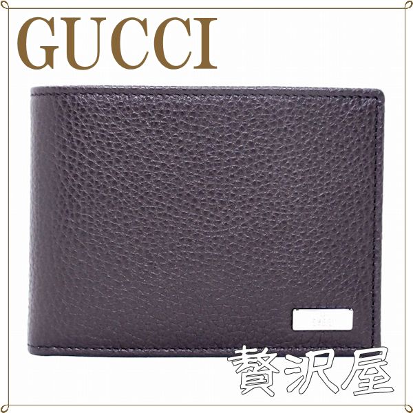 税込 財布 グッチ メンズ Gucci 小銭入れ付 二つ折り財布 メンズ グッチgucci財布さいふサイフ Gucci 二つ折り財布 財布