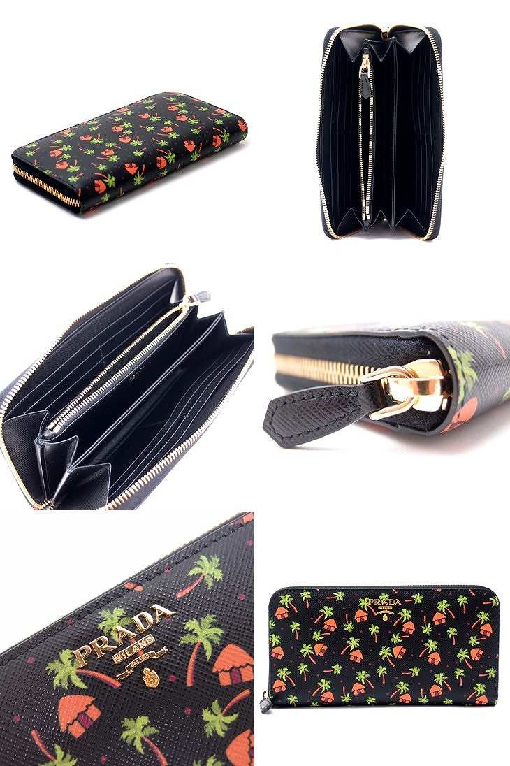 長財布 プラダ Nero レディース ブラック 1ml506 2bxw F0002 ラウンドファスナー 財布 財布 1ml506 2bxw F0002 Prada 長財布 黒 1ml506 2bxw F0002 贅沢屋