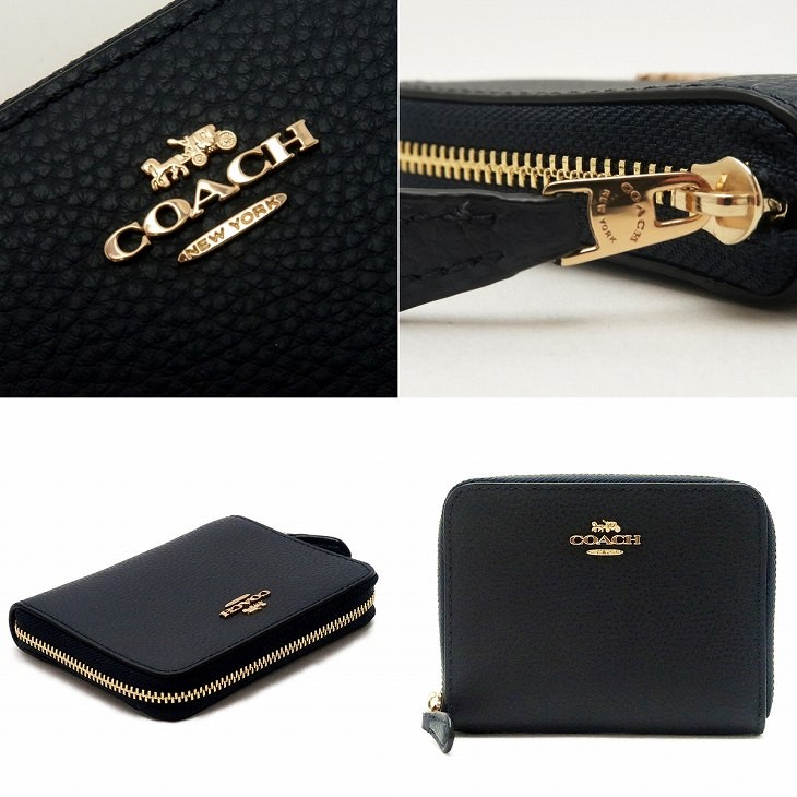 コーチ Coach 二つ折り財布 レディース 財布 二つ折り財布 レディース 二つ折り財布 コンパクト財布 ラウンドファスナー レザー immid immid 贅沢屋