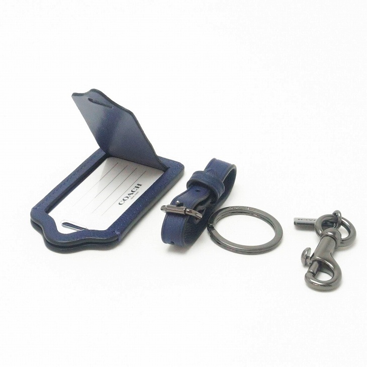 21春夏 コーチ Coach キーリング メンズ キーホルダー ラゲッジタグ ブラック 黒 レザー qbbk ネコポス ブランド 人気 全ての Carlavista Com