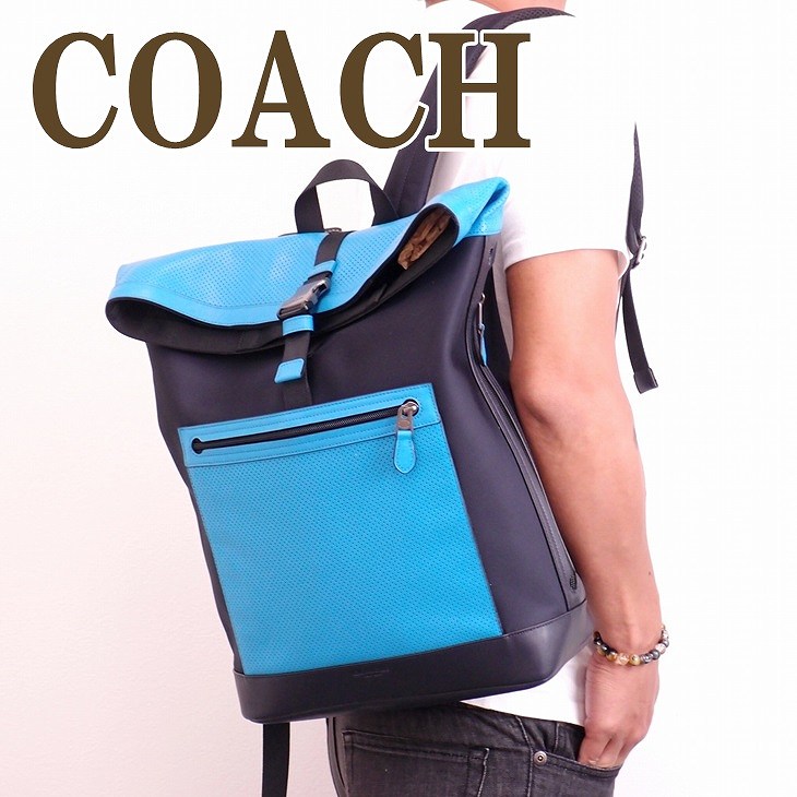 値頃 メンズ Coach バッグ コーチ 正規アウトレット ショルダーバッグ メンズ バッグ コーチ ショルダーバッグ 777azu バイカラー リュック バックパック バッグ