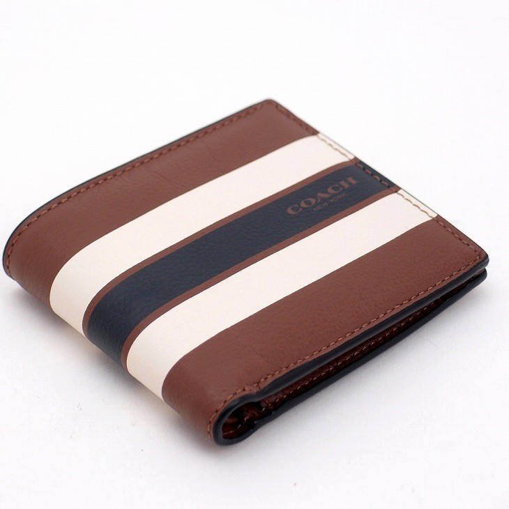 第1位獲得 二つ折り財布 Coach メンズ 財布 コーチ 人気 正規アウトレット Coach 財布 メンズ コーチ 小銭入れ付 cwh レザー ヴァーシティ 財布