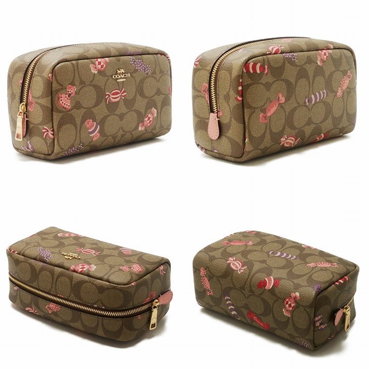 代引不可 コーチ Coach ポーチ クラッチバッグ 化粧ポーチ コスメポーチ キャンディ アメ あめ 飴 シグネチャー C13ime7v 安い購入 Zoetalentsolutions Com