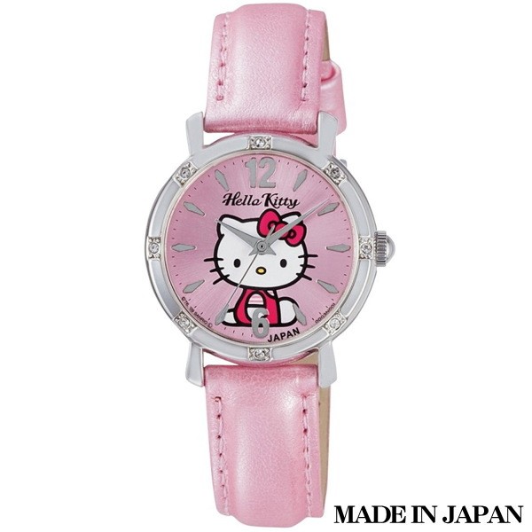 sanrio キューアンドキュー Hello Kitty [MADE IN JAPAN モデル] 0003N001 （ピンク） ハローキティ レディースウォッチの商品画像