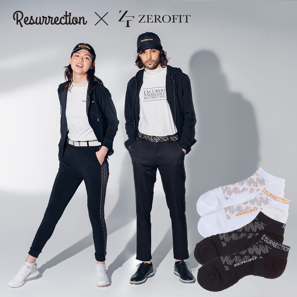 [Resurrection collaboration model ] ankle socks socks shoes under ZEROFIT cat pohs flight possible leather re comb .n collaboration 