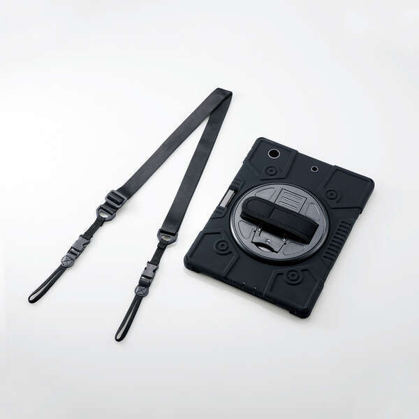 iPad 10.2インチ 2019年モデル対応 フルプロテクトケース/ショルダーベルト付/スタンド付 TB-A19RHVHBK （ブラック）の商品画像