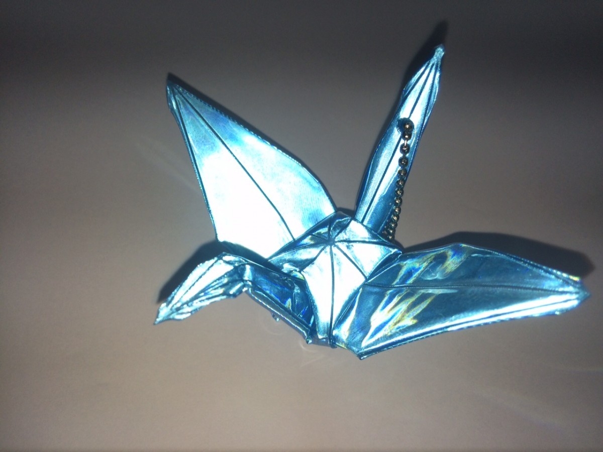  reflection origami crane reflector Kid [ traffic safety goods ] mail service possible 