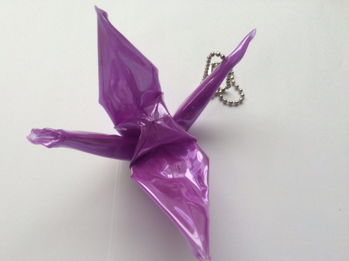  reflection origami crane reflector Kid [ traffic safety goods ] mail service possible 