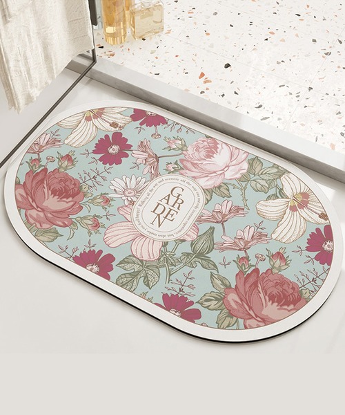  rug rug mat lady's floral britain character bath mat 