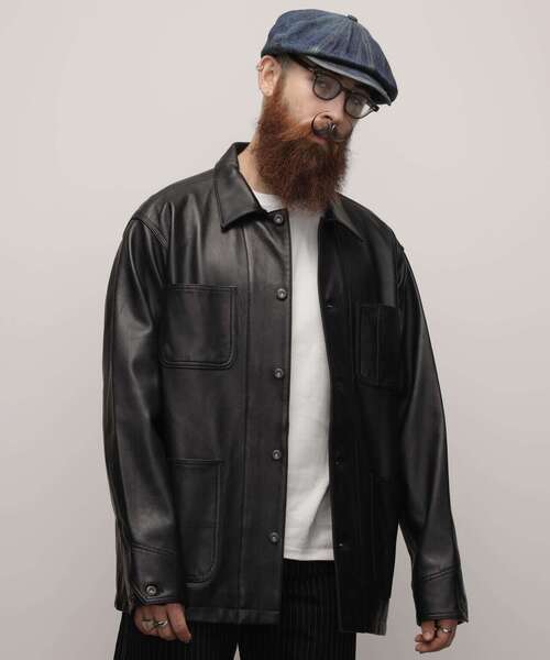  men's jacket rider's jacket Schott/ Schott /LAMB LEATHER COVERALL JACKET/ ram leather coverall 