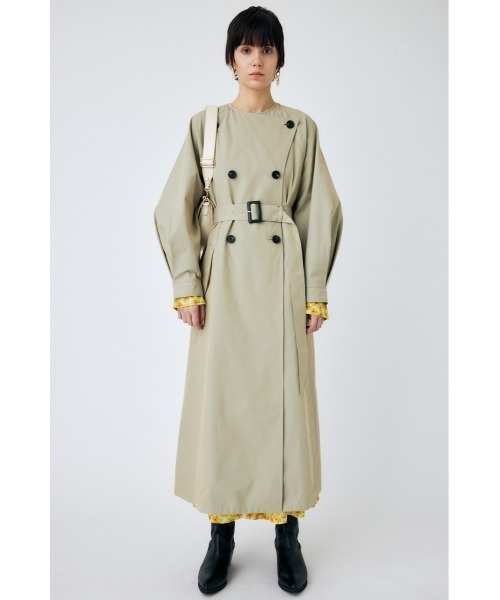  пальто тренчкот женский COLLARLESS TRENCH пальто 