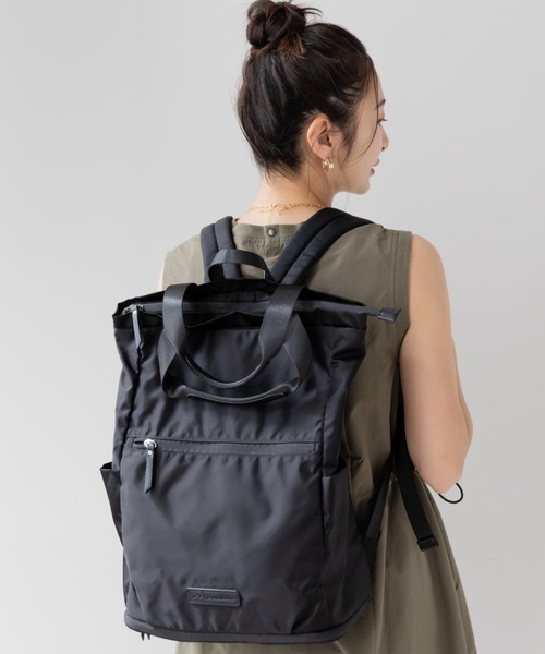  mother's bag lady's ninaru× Ferrie simoMama convenience . high capacity 2-WAY mother z rucksack [ black ]
