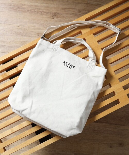  tote bag bag men's BEAMS HEART / canvas 2WAY tote bag ( unisex )