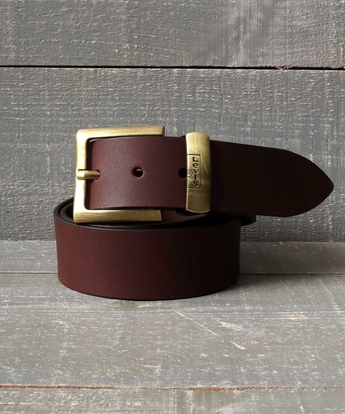  belt men's Levi's/ Levi's 40mmmeta Leroux p original leather square leather belt 