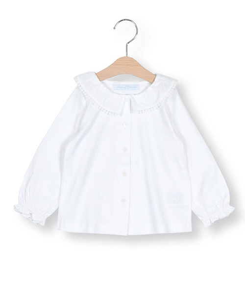  baby Tartine et Chocolat/ воротник гонки хлопок блуза baby (70~90cm)