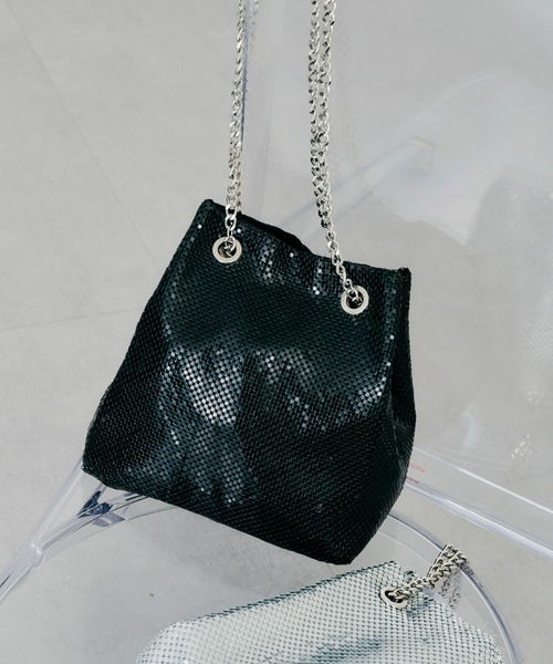  сумка на плечо сумка женский metal сетка мешочек BAG