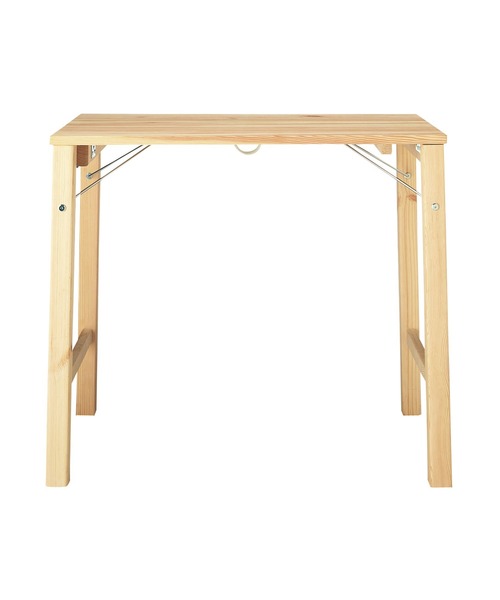 無印良品 パイン材テーブル折りたたみ式 幅80×奥行50×高さ70cm 18499441の商品画像