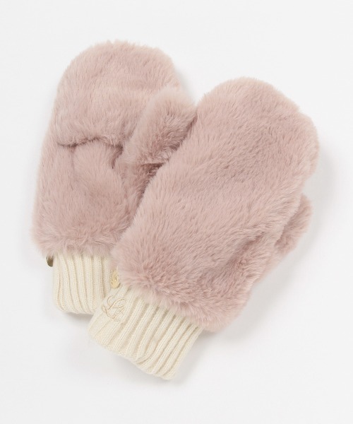  перчатки Kids искусственный мех рукавица 