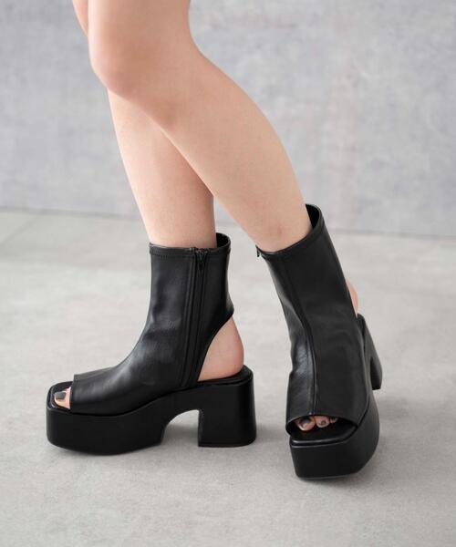  boots lady's WEGO/ bar key heel boots sandals 