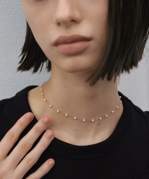ネックレス 「CENE」 セネ/ステーションパールネックレス レディースの商品画像