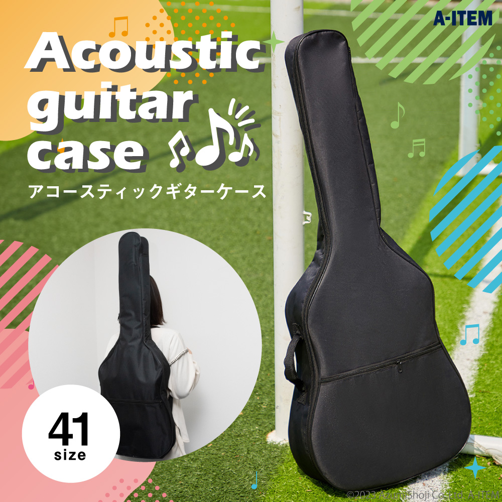 A-ITEM акустическая гитара для мягкий чехол 41 размер долговечность подушка имеется музыкальные инструменты рюкзак модель чёрный akogi плечо кейс перевозка гитара сумка 