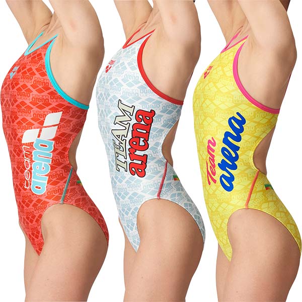 [ all goods 10%OFF coupon ] Arena arena team Arena collection lady's .. swimsuit practice for One-piece double strap tough s gold T2E AS4FWM00W