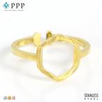 Yahoo! Yahoo!ショッピング(ヤフー ショッピング)80％OFFセール 指輪 レディース ステンレス リング （116）六角形 金色 指輪 メンズ 送料無料