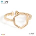 Yahoo! Yahoo!ショッピング(ヤフー ショッピング)80％OFFセール 指輪 レディース ステンレス リング （116）六角形 ピンクゴールド 指輪 メンズ 送料無料