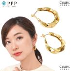 ピアス レディース ステンレス ピアス (133)フープ 2個セット 金色 ピアス ステンレス   シンプル  送料無料