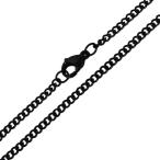 チェーン ネックレス レディース ステンレス ネックレス 黒色 喜平チェーン2.2mm選択可40cm 45cm 50cm ステンレスチェーン